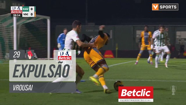 Rio Ave, Expulsão, Vrousai aos 29'
