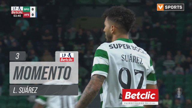 Sporting, Jogada, L. Suárez aos 3'