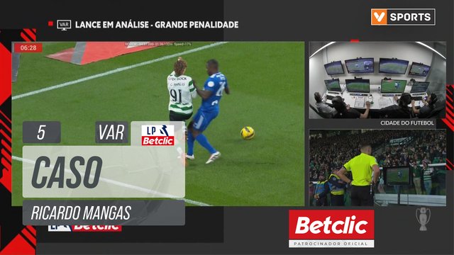 Sporting, Caso, Ricardo Mangas aos 5'