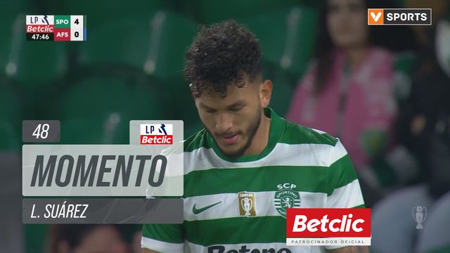 Sporting, Jogada, L. Suárez aos 48'