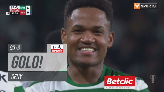 GOLO! Sporting, Geny aos 90'+3', Sporting 6-0 AFS