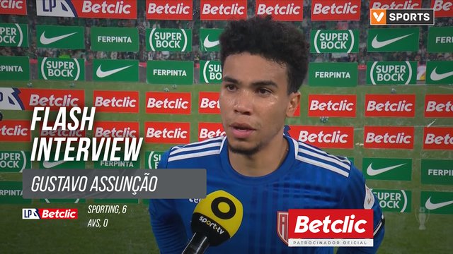 I Liga (#14) | Sporting 6-0 AVS: Flash Interview Gustavo Assunção