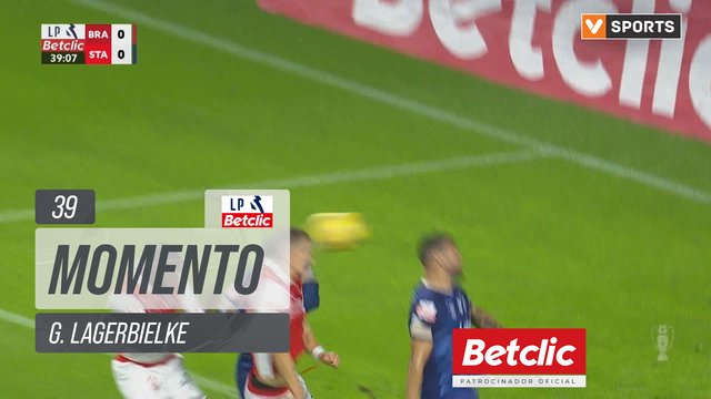 Braga, Jogada, G. Lagerbielke aos 39'