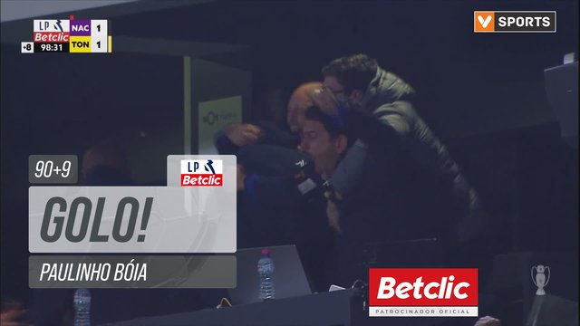 GOLO! Nacional, Paulinho Bóia aos 90'+9', Nacional 2-1 Tondela