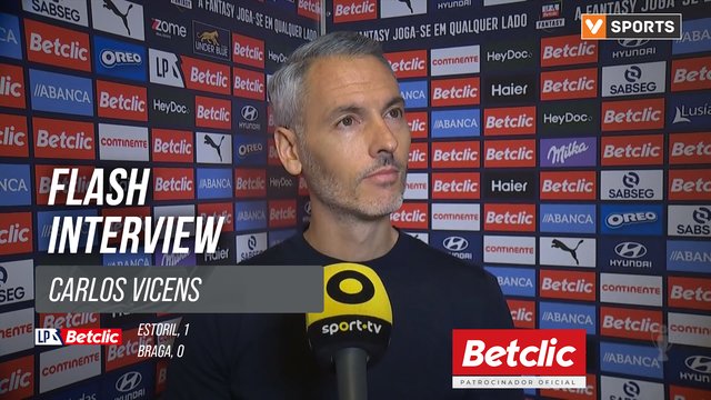 I Liga (#15) | Estoril 1-0 Braga: Flash Interview Carlos Vicens