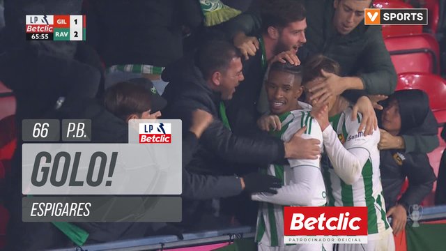 GOLO! Rio Ave, Espigares (p.b.) aos 66', Gil Vicente 1-2 Rio Ave