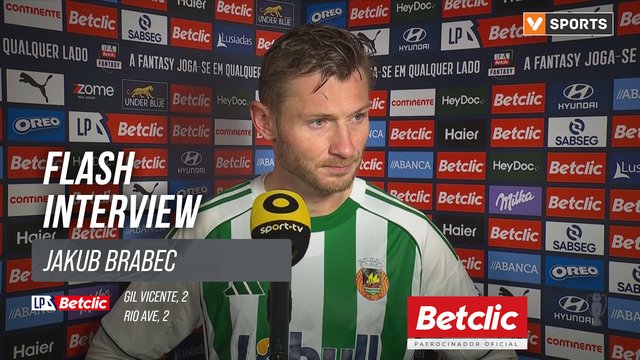 I Liga (#15) | Gil Vicente 2-2 Rio Ave: Flash Interview Jakub Brabec