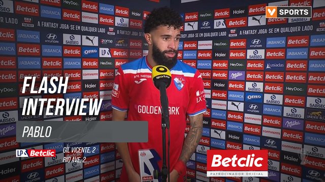 I Liga (#15) | Gil Vicente 2-2 Rio Ave: Flash Interview Pablo