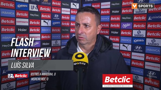 I Liga (#15) | Estrela Amadora 0-0 Moreirense: Flash Interview Luís Silva