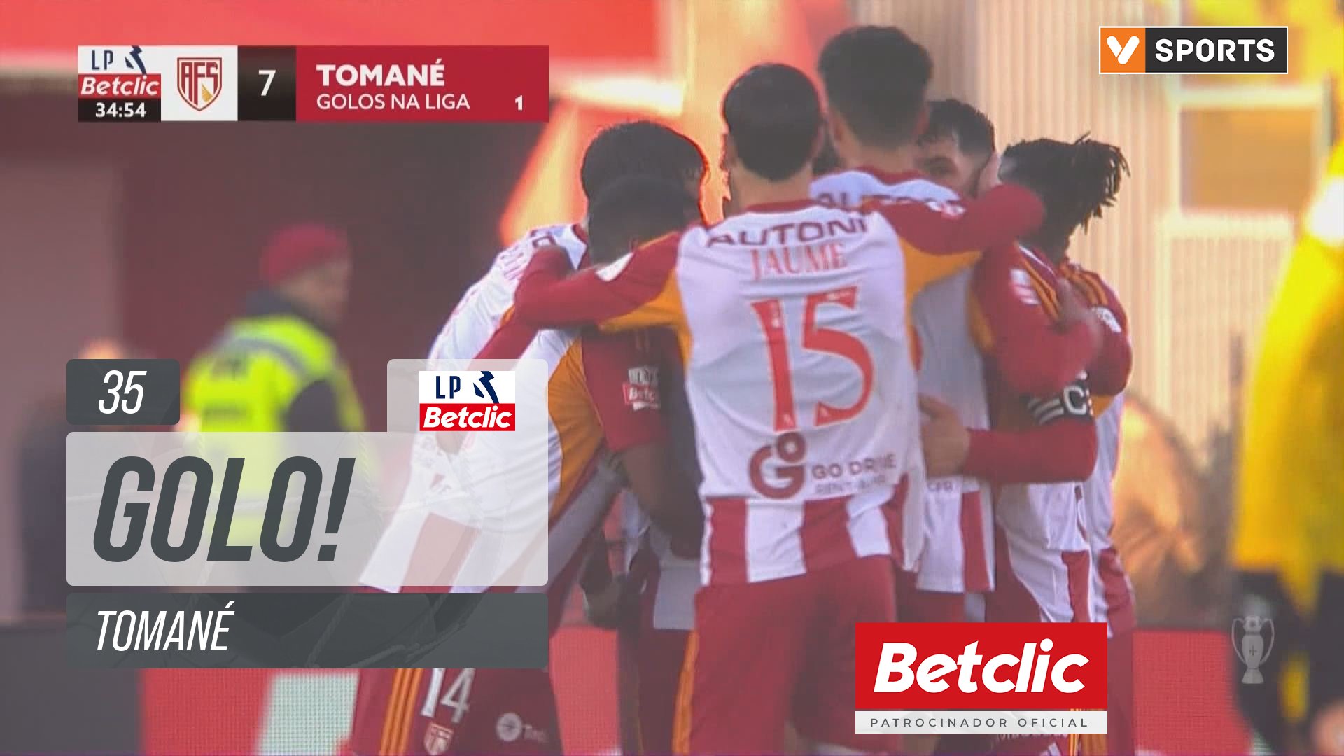 Liga Portugal - GOLO! AVS, Tomané aos 35', AVS 1-0 CD Nacional