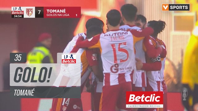 GOLO! AVS, Tomané aos 35', AVS 1-0 Nacional