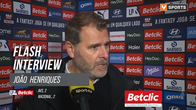 I Liga (#15) | AVS 2-2 Nacional: Flash Interview João  Henriques