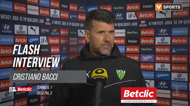 I Liga (#15) | Tondela 1-2 Casa Pia: Flash Interview Cristiano Bacci