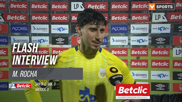 I Liga (#15) | Santa Clara 0-0 Arouca: Flash Interview M. Rocha