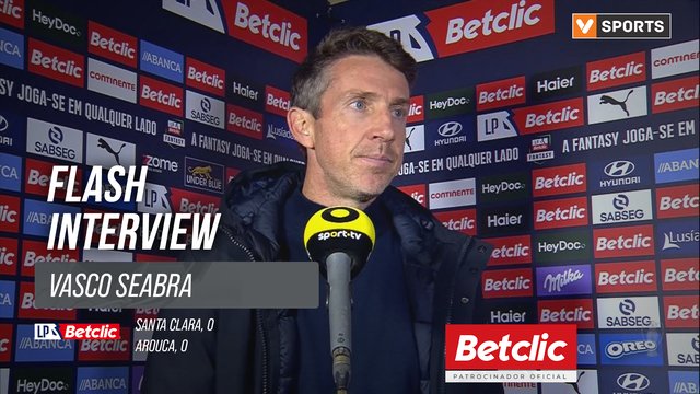 I Liga (#15) | Santa Clara 0-0 Arouca: Flash Interview Vasco Seabra