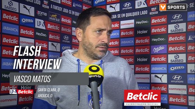 I Liga (#15) | Santa Clara 0-0 Arouca: Flash Interview Vasco Matos