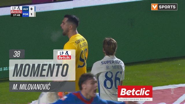Alverca, Jogada, M. Milovanović aos 38'
