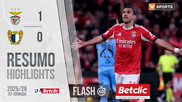 Liga Portugal Betclic (15ªJ): Resumo Flash Benfica 1-0 Famalicão