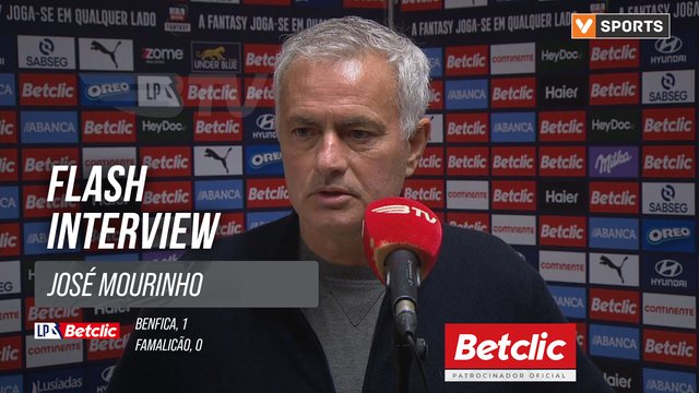 I Liga (#15) | Benfica 1-0 Famalicão: Flash Interview José Mourinho