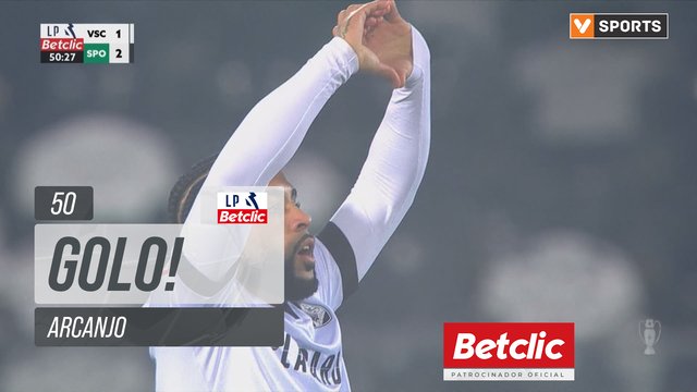 GOLO! Vitória SC, Arcanjo aos 50', Vitória SC 1-2 Sporting