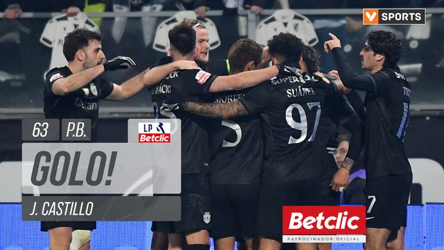 GOLO! Sporting, J. Castillo (p.b.) aos 63', Vitória SC 1-3 Sporting