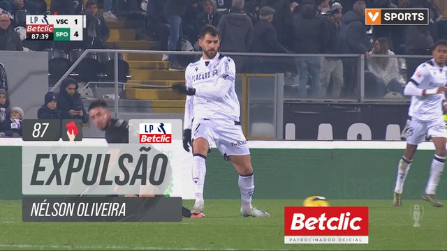 Vitória SC, Expulsão, Nélson Oliveira aos 87'