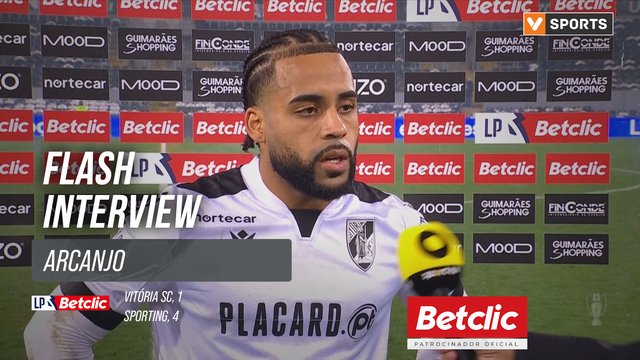 I Liga (#15) | Vitória SC 1-4 Sporting: Flash Interview Arcanjo