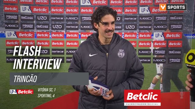I Liga (#15) | Vitória SC 1-4 Sporting: Flash Interview Trincão