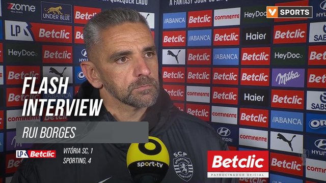 I Liga (#15) | Vitória SC 1-4 Sporting: Flash Interview Rui Borges