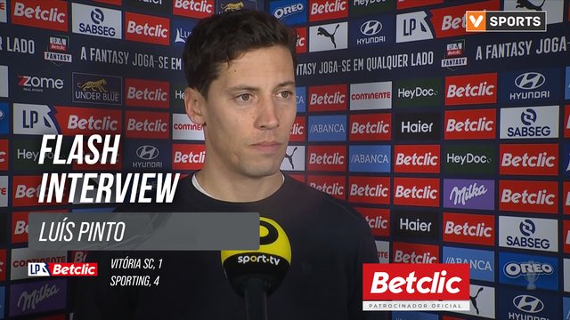 I Liga (#15) | Vitória SC 1-4 Sporting: Flash Interview Luís Pinto