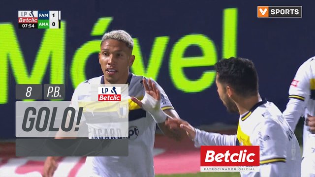 GOLO! Famalicão, Luan Patrick (p.b.) aos 8', Famalicão 1-0 Estrela Amadora