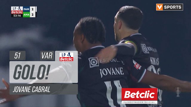GOLO! Estrela Amadora, Jovane Cabral aos 51', Famalicão 2-3 Estrela Amadora