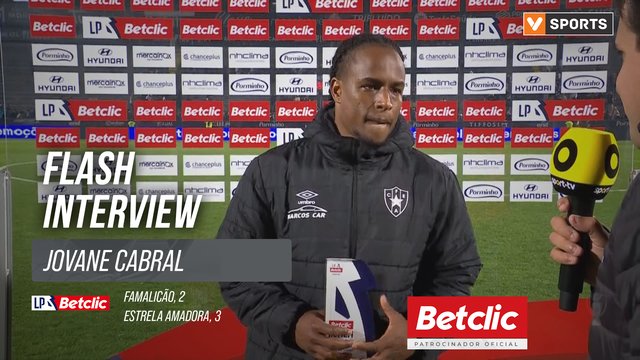 I Liga (#16) | Famalicão 2-3 Estrela Amadora: Flash Interview Jovane Cabral