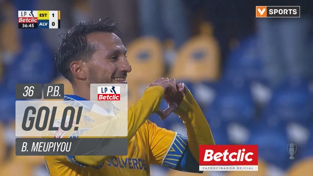 GOLO! Estoril, B. Meupiyou (p.b.) aos 36', Estoril 1-0 Alverca
