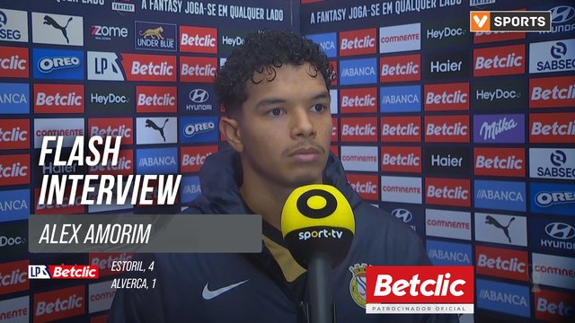 I Liga (#16) | Estoril 4-1 Alverca: Flash Interview Alex Amorim