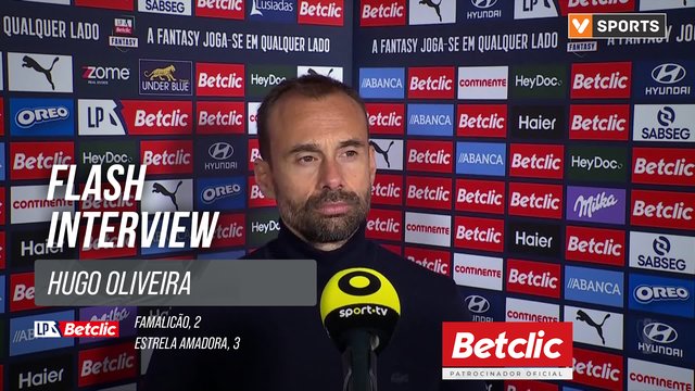 I Liga (#16) | Famalicão 2-3 Estrela Amadora: Flash Interview Hugo Oliveira