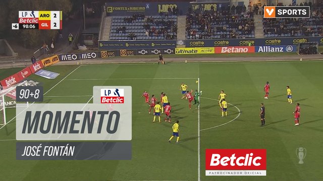 Arouca, Jogada, José Fontán aos 90'+8'