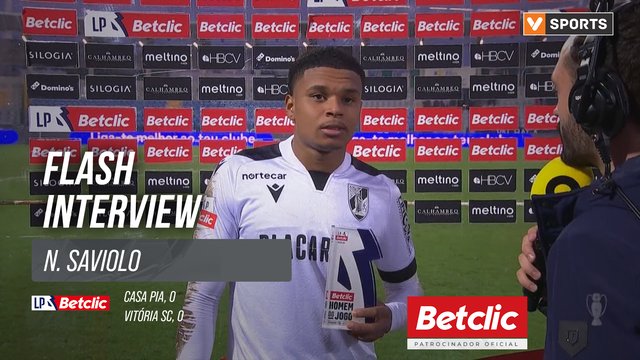 I Liga (#16) | Casa Pia 0-0 Vitória SC: Flash Interview N. Saviolo