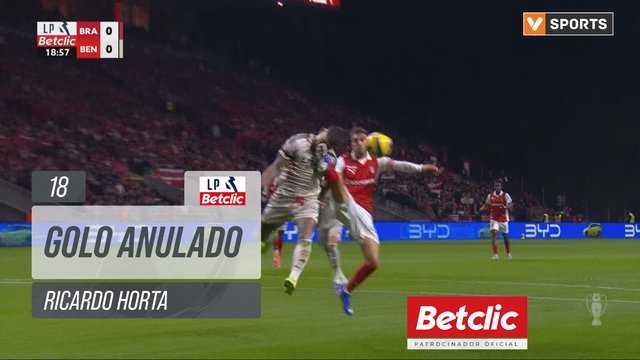 Braga, Golo Anulado, Ricardo Horta aos 18'