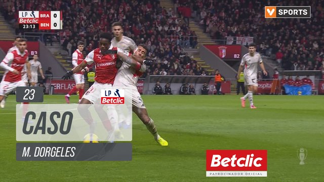 Braga, Caso, M. Dorgeles aos 23'