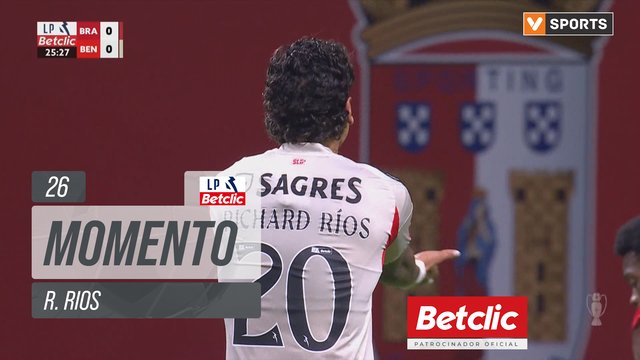Benfica, Jogada, R. Rios aos 26'
