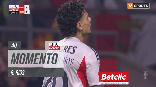 Benfica, Jogada, R. Rios aos 40'