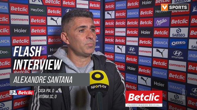 I Liga (#16) | Casa Pia 0-0 Vitória SC: Flash Interview Alexandre Santana