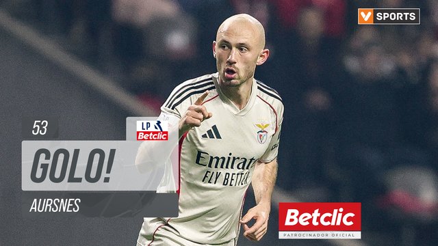 GOLO! Benfica, Aursnes aos 53', Braga 2-2 Benfica