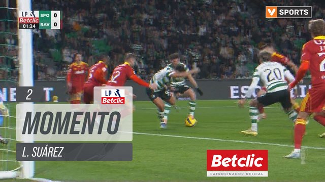Sporting, Jogada, L. Suárez aos 2'