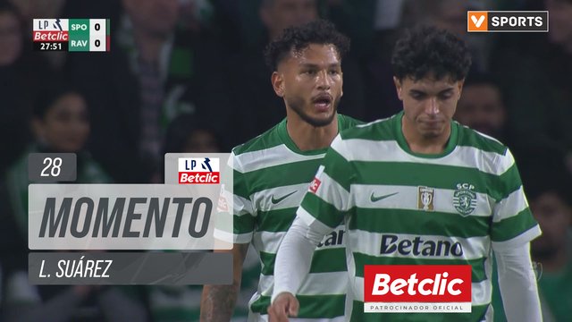 Sporting, Jogada, L. Suárez aos 28'