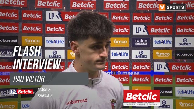 I Liga (#16) | Braga 2-2 Benfica: Flash Interview Pau Victor