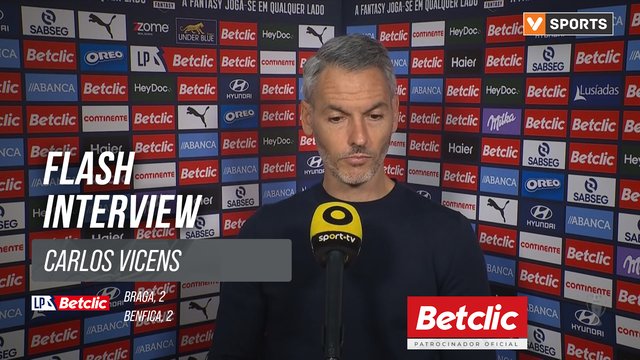 I Liga (#16) | Braga 2-2 Benfica: Flash Interview Carlos Vicens