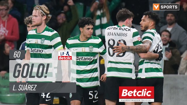 GOLO! Sporting, L. Suárez aos 60', Sporting 3-0 Rio Ave