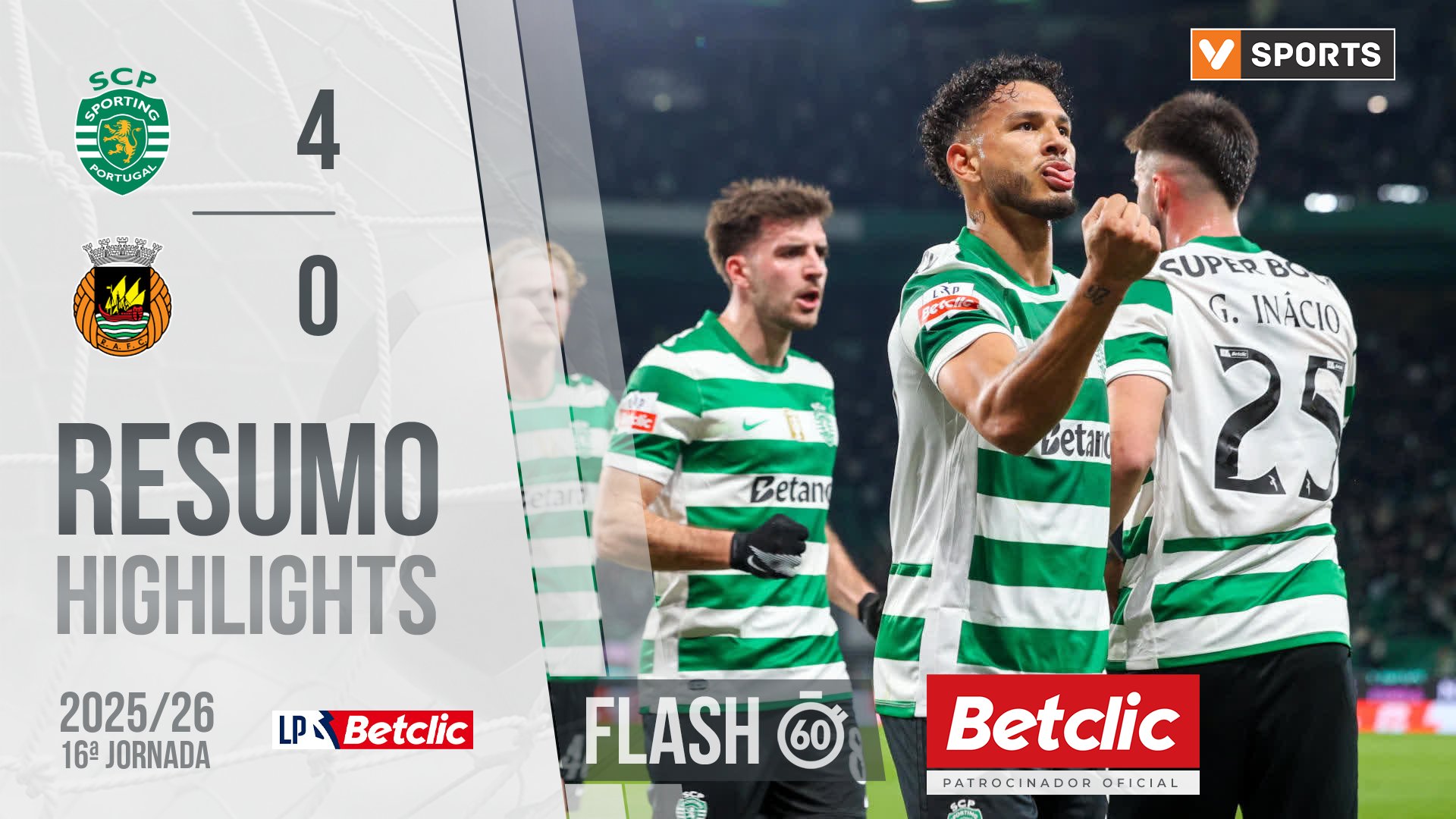 Confira o resumo/melhores momentos do Sporting - Rio Ave